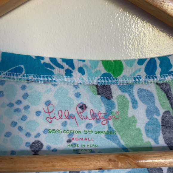 Lilly Pulitzer,  Michelle Top in Let’s Cha Cha-Blue, NWOT, Size XS - Picture 3 of 5